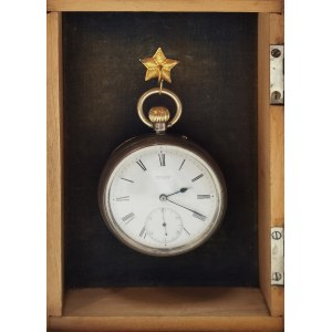 Samuel HUME (1836-1909) - Uhrmacher, Taschenuhr im Zierschrank