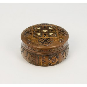 Round box with lid, Hutsul