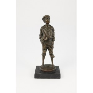Waclaw SZCZEBLEWSKI (1888-1965), Whistling boy - cabinet figurine