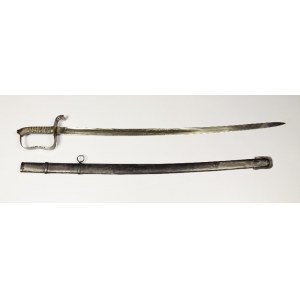 Prussian cavalry officer's saber with scabbard