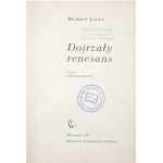 Levey M., Mature Renaissance [1st edition][small print].