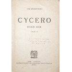 Cicero M., CYCERO wybór mów, Lwów 1922