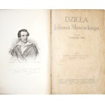 Słowacki J., DZIEŁA, t.1-2, 1909 [b. ładne egz.] [oprawa płótno wyd.] [portrety]