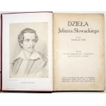 Słowacki J., DZIEŁA, t.1-2, 1909 [b. ładne egz.] [oprawa płótno wyd.] [portrety]