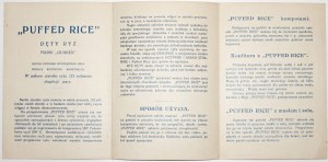 [1935] „Puffed rice” Dęty ryż marki „Quaker”. Doskonała legumina.