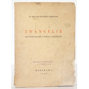 Dąbrowski E., EWANGELIE ICH POWSTANIE I RODZAJ LITERACKI, 1938