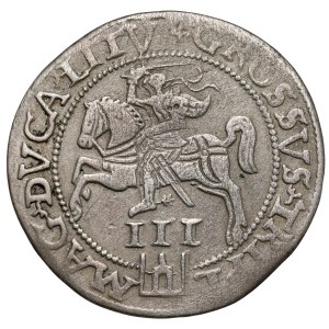 Zygmunt II August, Trojak Wilno 1562 - SZEROKI