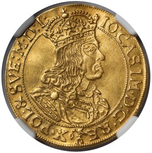 Jan II Kazimierz, DWUDUKAT Kraków 1664 AT