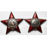 Russia / USSR, Order of the Red Star #958367 [1944] and #3095043 [1952–1954] – set (2 pcs)