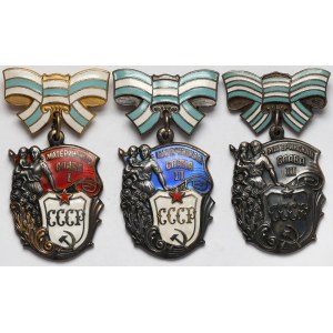 Russia / USSR, Motherly Glory Order, Classes I–III – set (3 pieces)