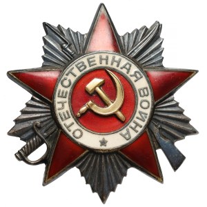 Russland / UdSSR, Orden des Vaterländischen Krieges, Klasse II, Nr. 561370 [1945] – goldene Plakette