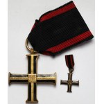 II RP, Krzyż Niepodległości + miniatura