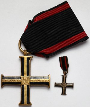 II RP, Krzyż Niepodległości + miniatura