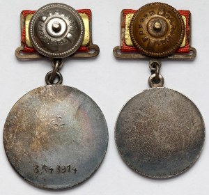 Rosja / ZSRR, Medal za dzielność i za bojowe zasługi - zestaw (2szt)