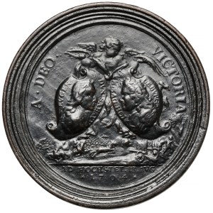 France, Checkers Medal / Brettstein - The Capture of Strasbourg / Höchstadt