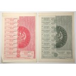 Joint-Stock Mortgage Bank in Lviv, 4, 4.5% Mortgage Bonds for 50 and 100 zł, 1926 (2 pieces)