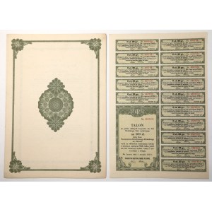 Zemská úverová spoločnosť vo Ľvove, 4,5 % záložný list v hodnote 500 zlotých, 1934