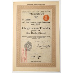 Association of Our Lady of Good Counsel, 100-gulden bond, 1929
