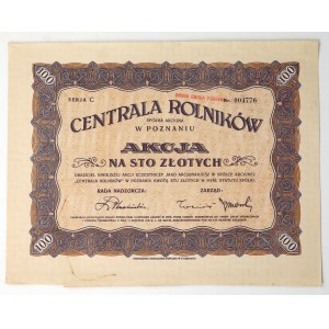 Sede centrale degli agricoltori a Poznań, Ser. C, 100 zł