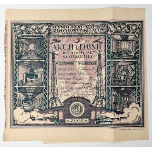 Vereinigte Polnische Metallindustrielle, Em. 1, 5 × 1.000 mkp, 1923