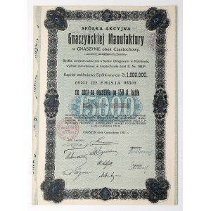 Gnaszyńska Manufaktura Joint-Stock Company, Em. 1, 100 x 150 zł, 1932