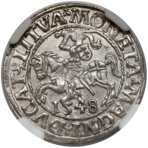 Sigismund II. August, Halbgroschen, Vilnius 1548 – römisch – L