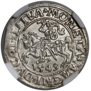 Sigismund II. August, Halbgroschen aus Vilnius 1549 – einfach – LI