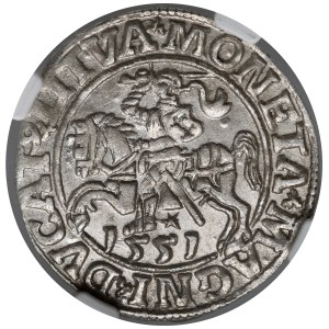 Sigismund II Augustus, Vilnius Half-Groschen, 1551 - LI