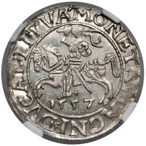 Sigismund II Augustus, Vilnius Half-Groschen, 1557 - 9LITVA