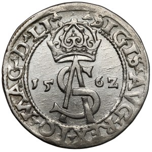 Sigismund II Augustus, Vilnius Trojak, 1562 — Large Pogoń — LI / LI+