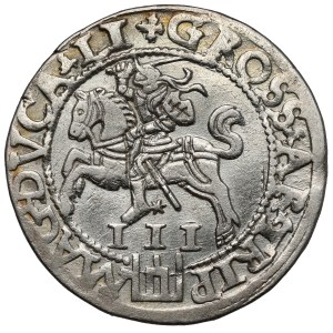 Sigismund II Augustus, Vilnius Trojak, 1562 — Large Pogoń — LI / LI+