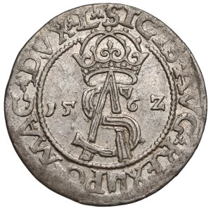 Sigismund II Augustus, Vilnius Tri-coin, 1562 – Pogoń on the Shield – L / LI