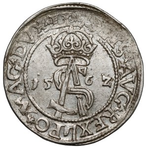 Zygmunt II August, Trojak Wilno 1562 - Pogoń w tarczy - LI / L