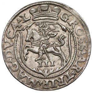 Zygmunt II August, Trojak Wilno 1563 - bez D*G - L