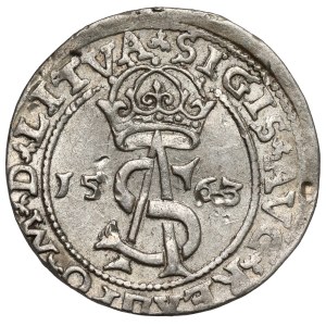 Sigismund II Augustus, Vilnius Tri-coin, 1563 – without D*G – LITVA