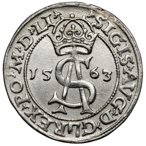 Sigismond II Auguste, Trojak, Vilnius 1563 – de D*G – LI / LI