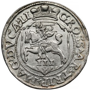 Sigismond II Auguste, Trojak, Vilnius 1563 – de D*G – LI / LI