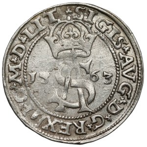 Zygmunt II August, Trojak Wilno 1563 - z D*G - LIT / L