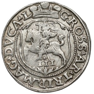 Zygmunt II August, Trojak Wilno 1563 - z D*G - LIT / L