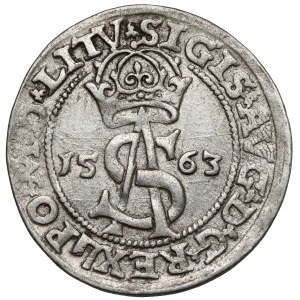 Zygmunt II August, Trojak Wilno 1563 - z D*G - LITV / L