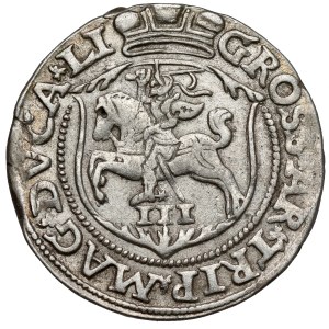 Sigismund II Augustus, Trojak, Vilnius 1563 – from D*G – LITV / LI