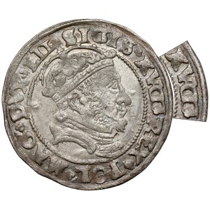 Sigismund II Augustus, Lithuanian-foot grosz, 1546, Vilnius—AVGG error
