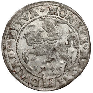 Sigismund II Augustus, Lithuanian-foot grosz, 1546, Vilnius—AVGG error