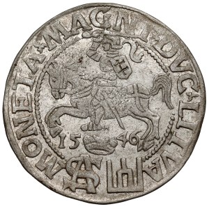 Sigismund II Augustus, Polish foot grosz, 1546, Vilnius - L