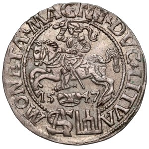 Zygmunt II August, Grosz na stopę polską 1547, Wilno - wczesny