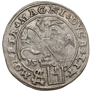 Sigismund II Augustus, Polish foot grosz, 1567, Tykocin—small bust