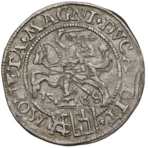 Sigismund II Augustus, Polish foot grosz, 1568, Tykocin - LIT*