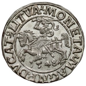 Sigismund II. August, Halbgroschen aus Vilnius 1548 – arabisch