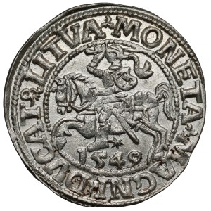 Sigismund II Augustus, Vilnius Half-Groschen, 1549 – bent