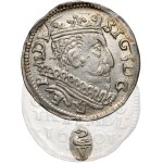 Sigismund III Vasa, Vilnius Tri-coin, 1601 – Swan over the V – BEAUTIFUL